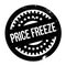 Price Freeze rubber stamp