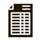 Price List Financial Document File glyph icon