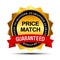 Price Match Guarantee Gold Label Sign Template