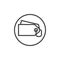 Price tag label button line icon