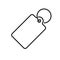 Price tag vector icon label. Line pricetag, luggage tag