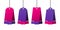 Price tags. Multicolored price tags hanging on a string. Vector illustration