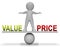 Price Vs Value Balance Comparing Cost Outlay Against Financial Worth - 3d Illustration