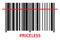 Priceless barcode on white