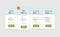 Pricing plan web page template, table design