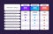 Pricing table. Comparison business web plans, column grid design template, price chart banner. Vector compare price