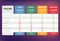 Pricing table design for business. Price plan web hosting or service. Table chart comparison of tariff