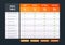 Pricing table. Tariff comparison list, price plans desk and prices plan grid chart template vector illustration