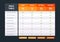 Pricing table. Tariff comparison list, price plans desk and prices plan grid chart template vector illustration