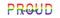 PRIDE acronym - Personal Rights in Defense and Education. gay political organization. Colorful rainbow flag. Vector