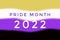 Pride month 2022 on non binary flag