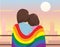 Pride Month Lesbian Couple