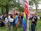 Pride Month, Pride Flag Raising, Rutherford, NJ, USA