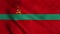 Pridnestrovian Moldavian Republic flag waving in the wind. Sign of Transnistria seamless loop animation. 4K