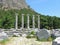 Priene Ancient city. Ruins of the Temple of Athena Polias
