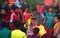 A priest bringing the holy water for the worship of Lord Shiva. the villagers enjoys the programme