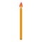 Priest burning candle icon, isometric style