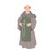 Priest or Monk as Fabulous Medieval Character from Fairytale Vector Illustration