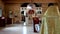 Priest praying. Interior Orthodox church of Peter and Fevronia: Gomel, Belarus - 08.15.2020