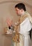 Priest at tridentine mass - benediction