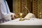 Priest during a wedding ceremony