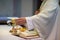 Priest during a wedding ceremony