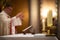 Priests during a mass