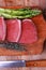 Prime fillet meat : dry raw beef