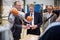 Prime minster Daniel GÃ¼nther is interested in a robotic arm at the university of applied science in Kiel