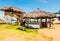 Primitive diner on the beach in Monrovia. Liberia, West Africa