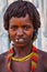 Primitive Hamar Lady in Omo Valley in Ethiopia