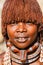 Primitive Hamar Lady in Omo Valley in Ethiopia