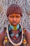 Primitive Hamar Lady in Omo Valley in Ethiopia