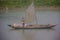 Primitive Sail Boat on the Ganges River