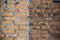 Primitive striking brick wall / background