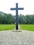 PRIMORSK, RUSSIA. A memorable cross at the German military cemetery of World War II