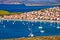 Primosten archipelago and blue Adriatic sea view
