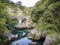 Prince Danilo's bridge on river Mrtvica in Montenegro.