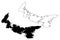 Prince Edward Island Canada map vector