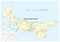 Prince Edward Island vector road map