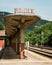 Prince sign at an Amtrak station in the New River Gorge, West Virginia