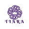 princes tiara. mono line logo Ideas. Inspiration logo design. Template Vector Illustration. Isolated On White Background