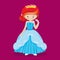 Princess Blue Dress Red Hair 10