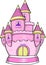 Princess Castle Vector Illustration