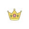Princess crown vector illustration icon