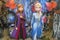 Princess Elsa and Anna from Frozen 2 Magical Journey. This event is a promotion for new Disney blockbuster movie