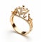 Princess Gold Ring - Symbolic European Style Jewelry
