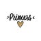 Princess lettering, Golden glitter crown. Typographic print for kids or babies. Sparkle Hand writing Calligraphy phrase