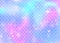 Princess mermaid background with kawaii rainbow scales pattern.