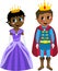 Princess Prince Black Isolated Kid Kids